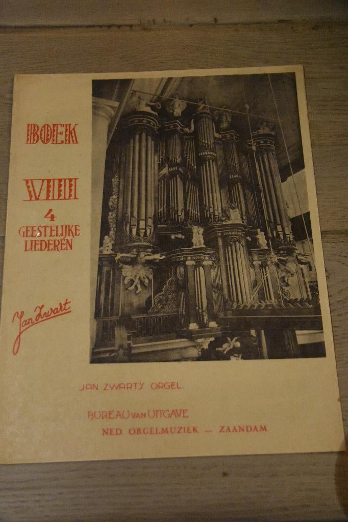Jan Zwart  4 Geestelijke liederen, Muziek en Instrumenten, Bladmuziek, Ophalen of Verzenden, Zo goed als nieuw, Artiest of Componist