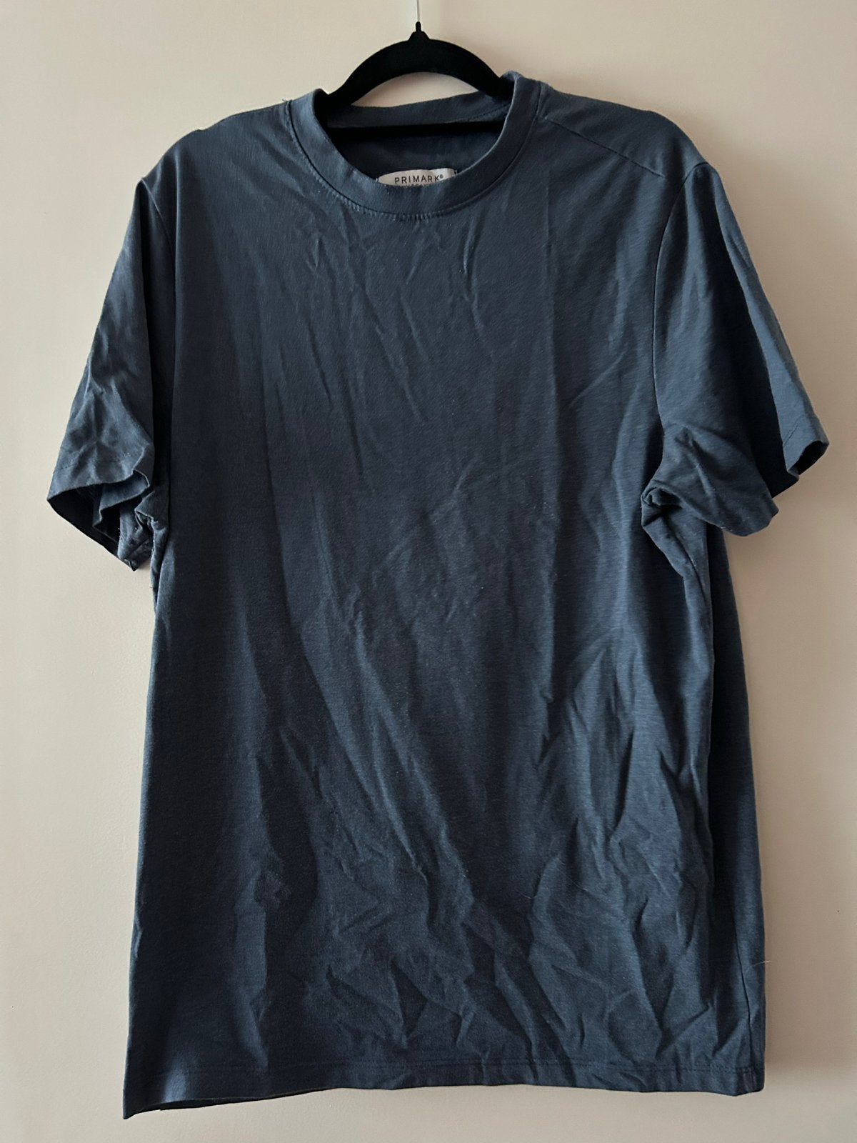 Primark Slim Fit T-shirt Maat M, Kleding | Heren, Ophalen of Verzenden, Gedragen, Maat 48/50 (M), Blauw