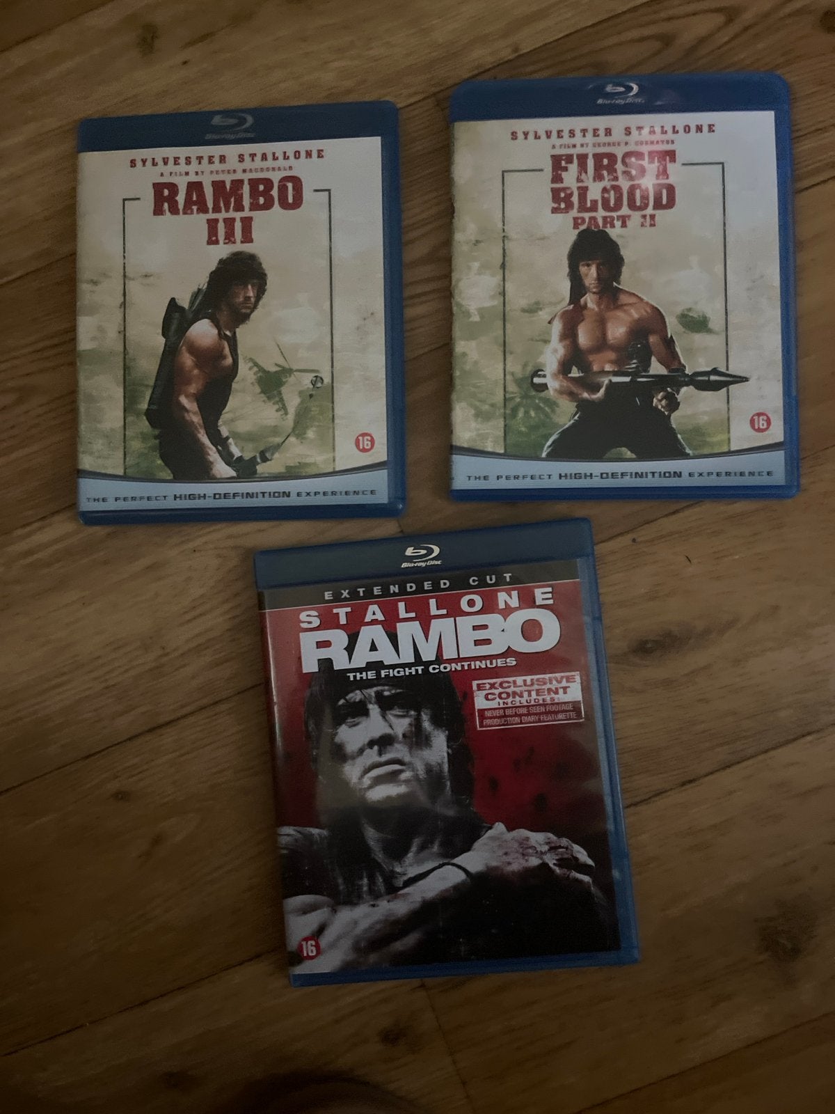 Rambo Blu-ray 3 films: First BloodII , Rambo III, Rambo 2007, Engels, Vanaf 16 jaar, Nederlands, Actie