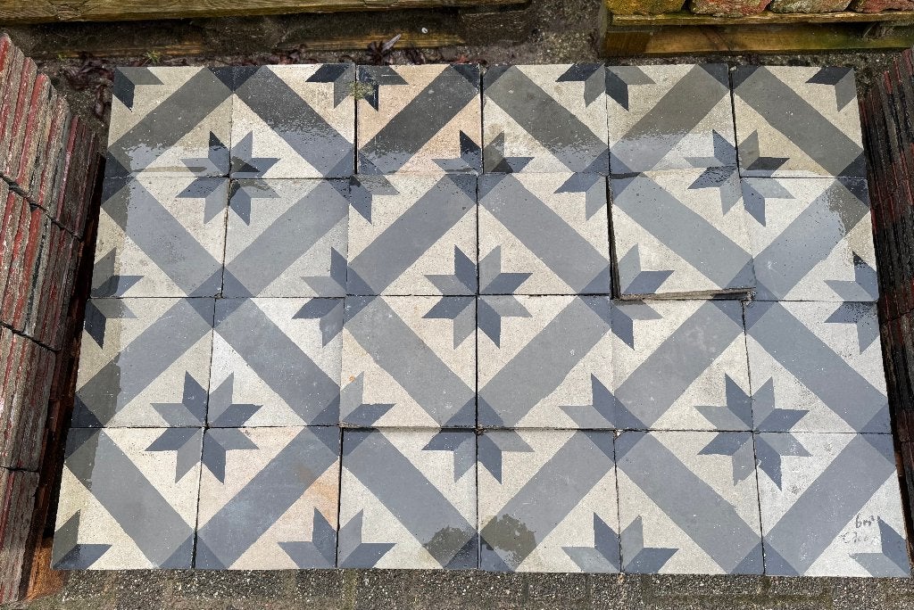 6m2 oude cement tegels 20x20x2cm., Ophalen, Overige materialen, Gebruikt, Walstra