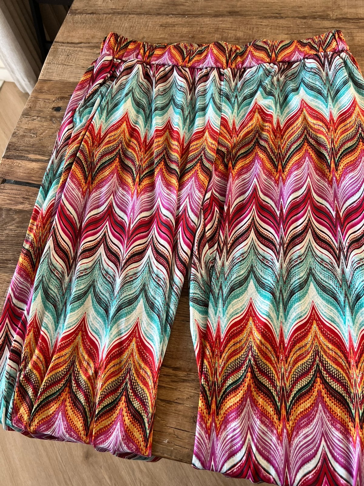 Bonprix  Fleurige soepele lange broek  Maat 48/50  Nieuw, Maat 46/48 (XL) of groter, Nieuw, Lang, Meerkleurig