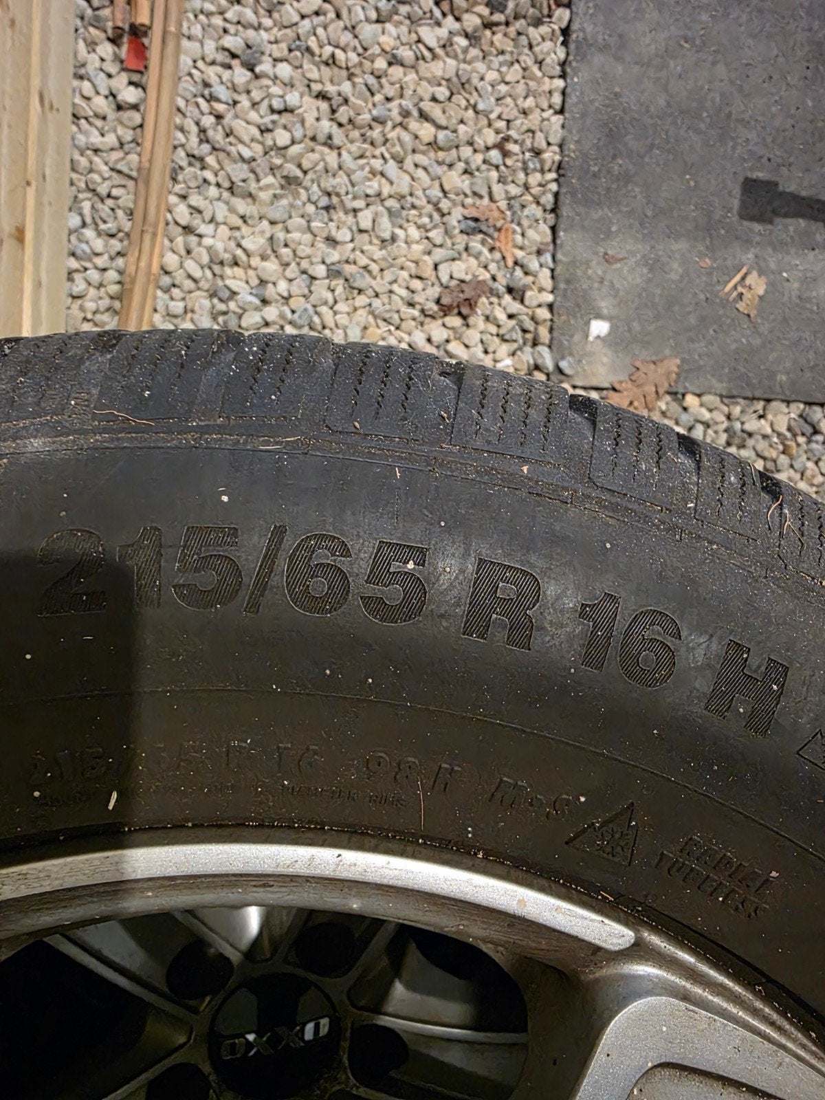 Continental winterbanden met velgen 215/65 R16, Ophalen, 16 inch, Banden en Velgen, Winterbanden
