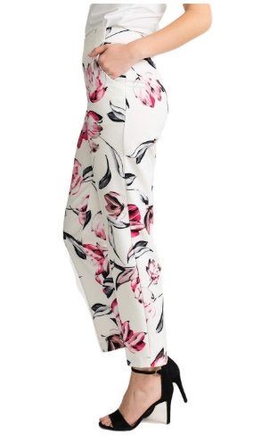 Joseph Ribkoff chique gebloemde stretch broek mt 38, Maat 38/40 (M), Overige kleuren, Verzenden, .