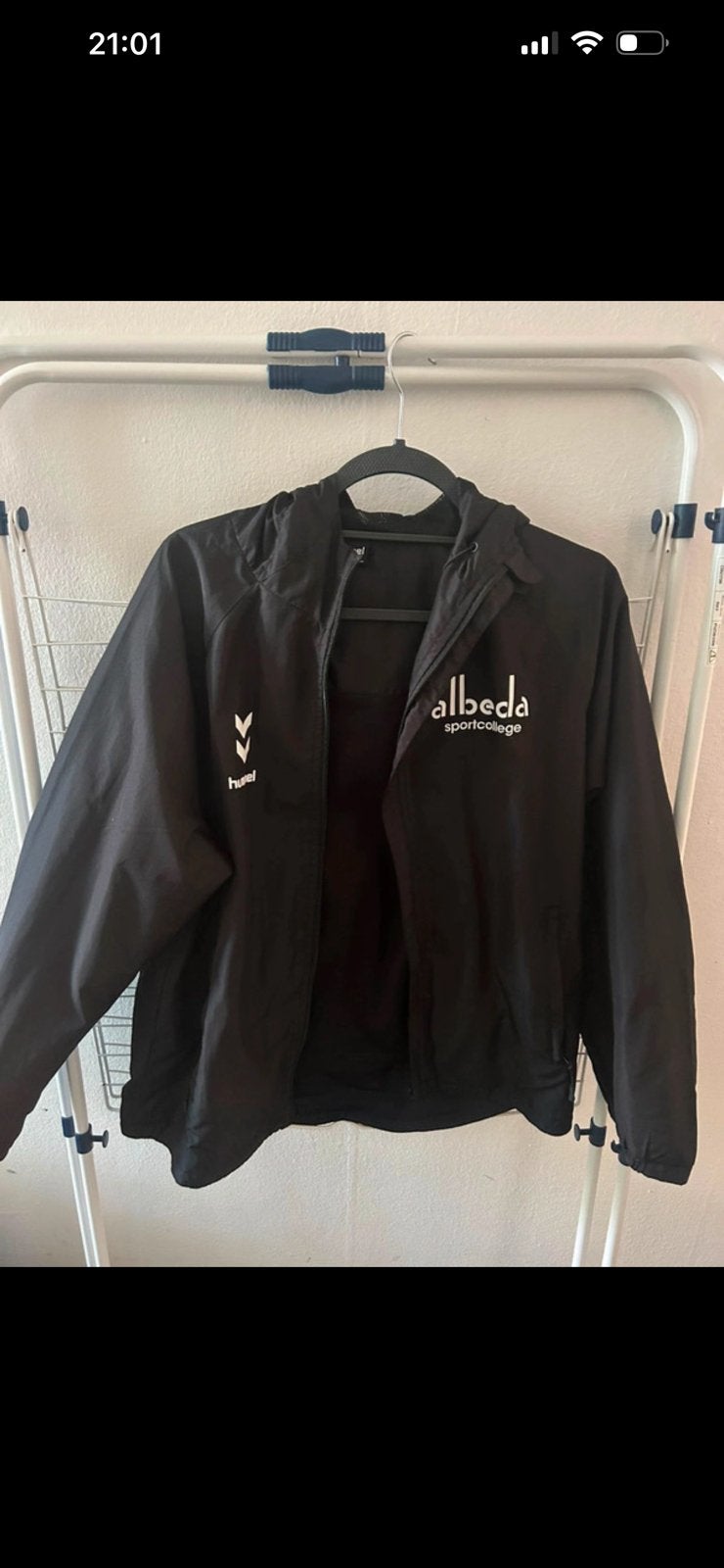 Hummel jas maat s albeda college, Ophalen of Verzenden, Zo goed als nieuw, Zwart