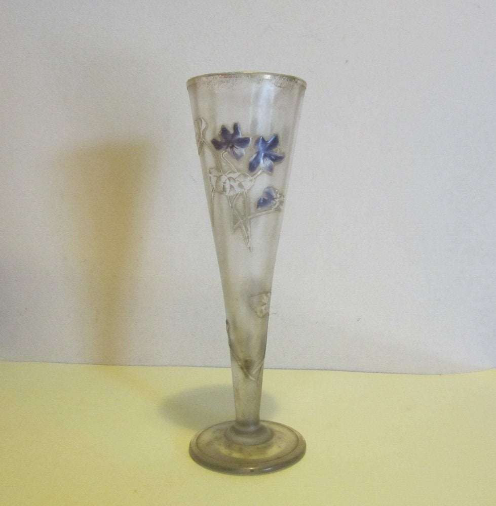 Antieke art nouveau Montjoye, Legras vaas, ca 1910, Verzenden