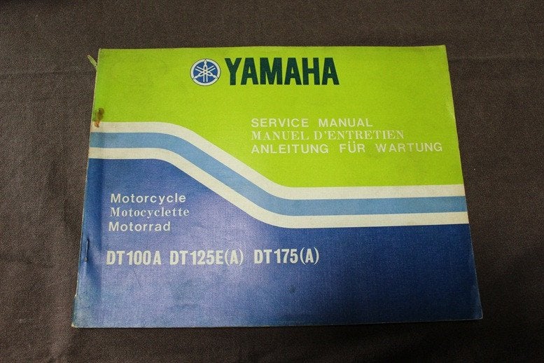 Yamaha DT100 DT125 DT175 A 1973 motorcycle service manual, Ophalen of Verzenden, Yamaha