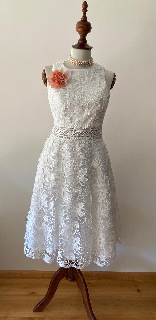 Zomer jurk, Kleding | Dames, Wit, Ophalen of Verzenden, Zo goed als nieuw, Maat 36 (S)
