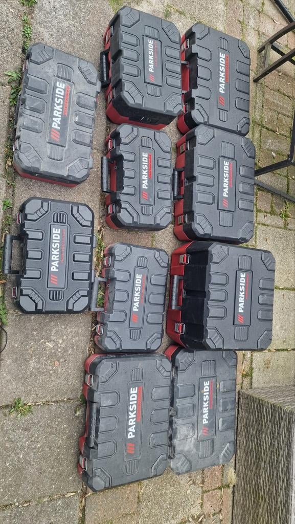 Lege Parkside Performance Gereedschapskoffers (Set), Ophalen, Gebruikt