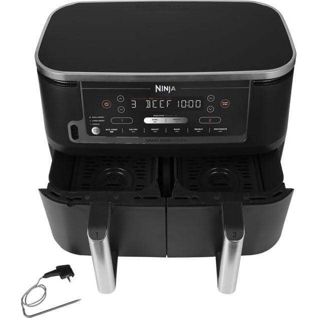 Ninja Foodi Dual Zone Airfryer AF400EU - Zo goed als nieuw, Ophalen of Verzenden, Zo goed als nieuw, Airfryer XXL, 1500 gram of meer