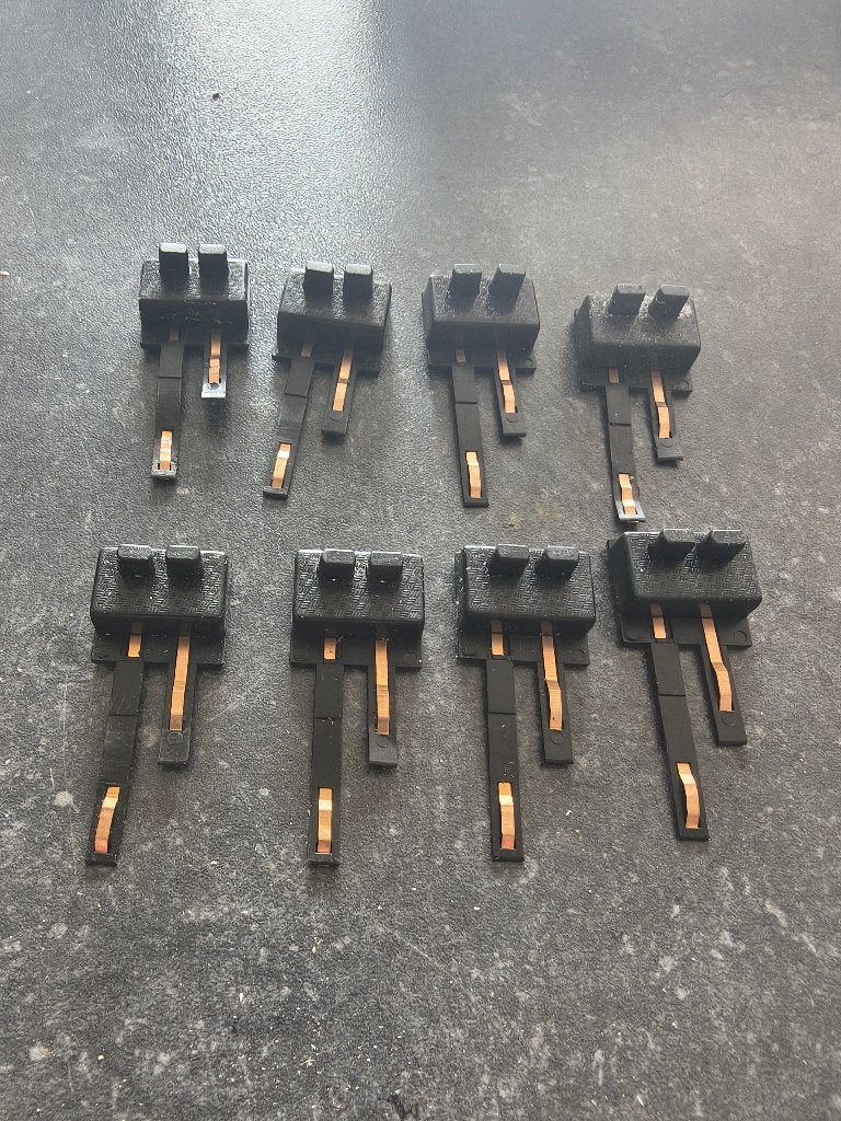 H0 aansluit clips 8x, Overige merken, Gebruikt, Gelijkstroom, Overige typen