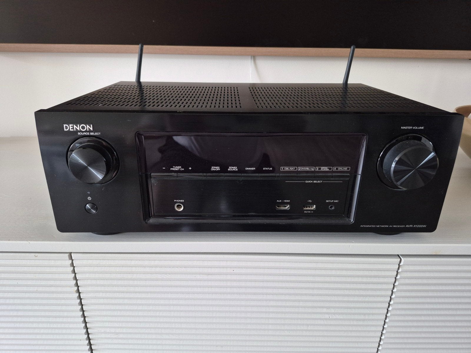 Denon 7.2 4K receiver met dolby atmos WiFi en Bluetooth, Ophalen, Denon, Zo goed als nieuw, 120 watt of meer