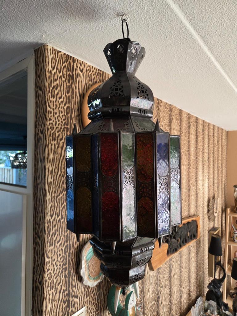 Vintage Marokkaanse lantaarn, Ophalen, Gebruikt, Oosters, Bohemian, Klassiek, 50 tot 75 cm