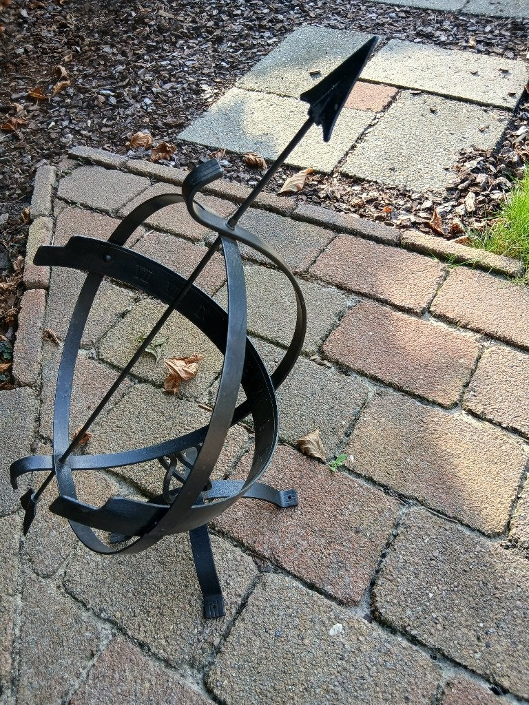 zonnewijzer, zwart, Tuin en Terras, Ophalen, Zo goed als nieuw