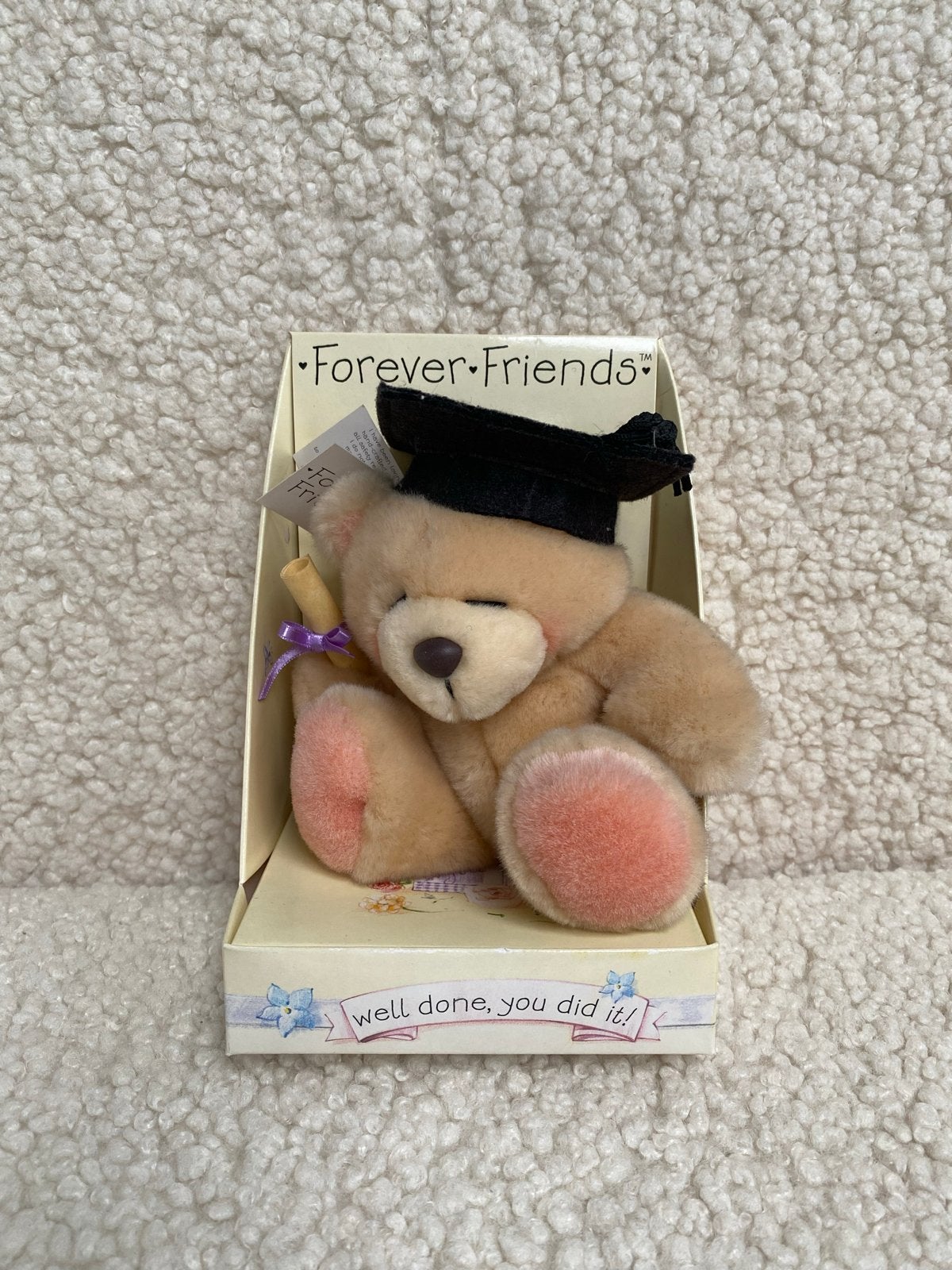 Forever Friends knuffelbeer afstuderen in doos, Ophalen of Verzenden, Zo goed als nieuw, Stoffen beer, Forever Friends