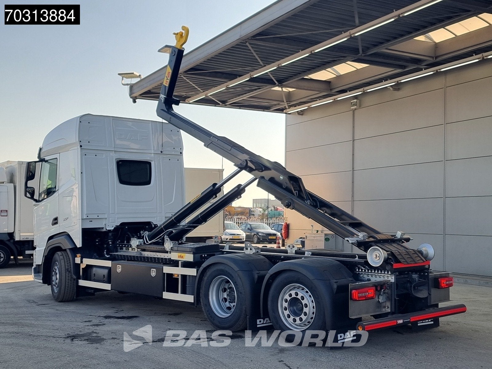 DAF XF 480 6X2 NEW HYVA 26-60S Lift+Steering axle Standklima, Automaat, Euro 6, Wit, Bedrijf