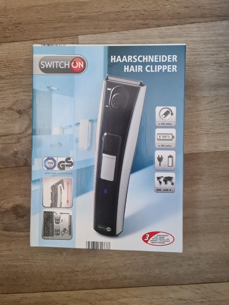 SWITCH ON Haarscheider Hair Clipper - Nieuw in doos, Ophalen of Verzenden, Nieuw, Scheren en Epileren