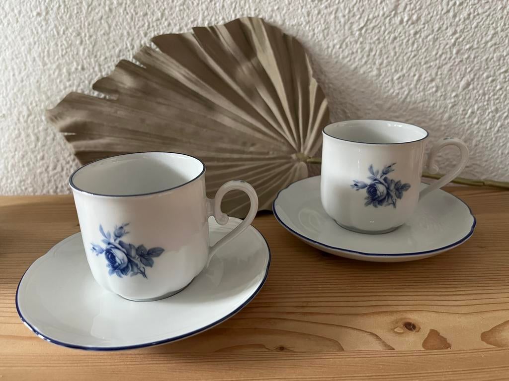 2 puntgave kop & Schotels merk Seltmann Weiden Bavaria Germa, Ophalen of Verzenden, Zo goed als nieuw, Porselein, Kop en/of schotel