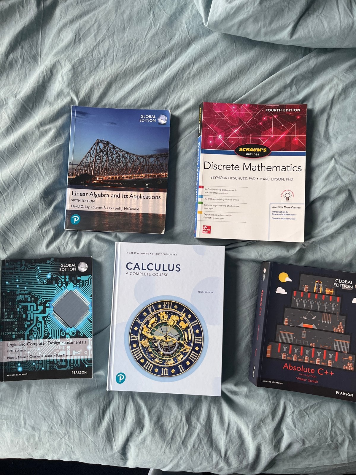 Wiskunde en informatica studieboeken (5 stuks), Ophalen of Verzenden, Beta, Zo goed als nieuw, WO