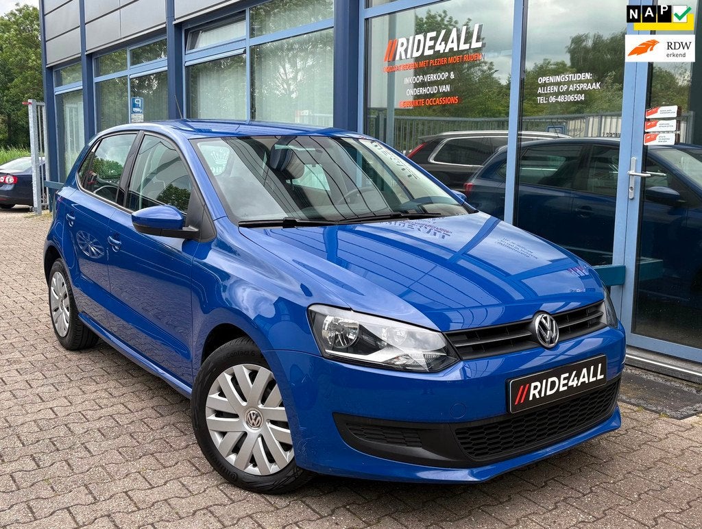 Volkswagen Polo 1.4-16V Comfortline/CRUISE/NAP/AIRCO, Auto's, Volkswagen, Voorwielaandrijving, Zwart, 4 cilinders, Blauw