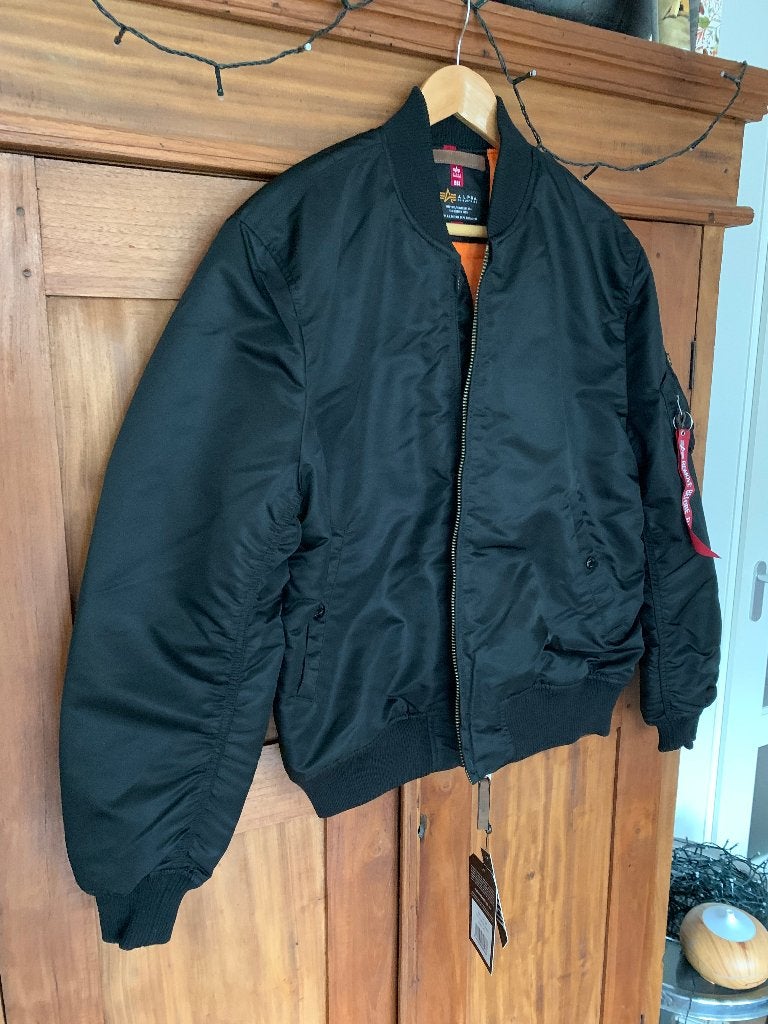 Alpha Industries MA-1 VF59 Bomber Jas Zwart Maat 2XL (Nieuw), Alpha Industries, Zwart, Nieuw, Overige maten