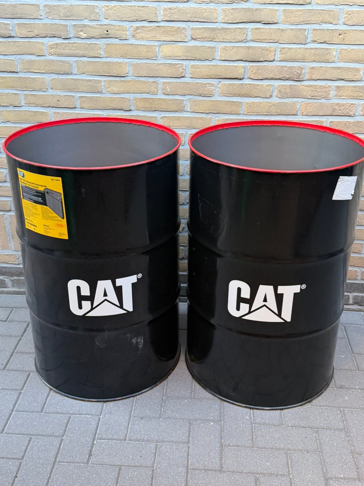 Vuurton stookton 200 Liter olievat Prullenbak vuurtonnen, Tuin en Terras, Vuurkorven, Zo goed als nieuw, Vuurton, Ophalen