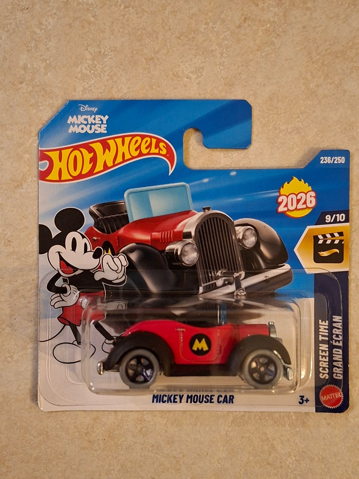 Hot Wheels Disney Mickey Mouse Auto 2026 Screen Time, Ophalen of Verzenden, Nieuw