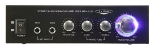 Stereo karaoke versterker Zwart 004-B, ., Nieuw, Ophalen of Verzenden, .