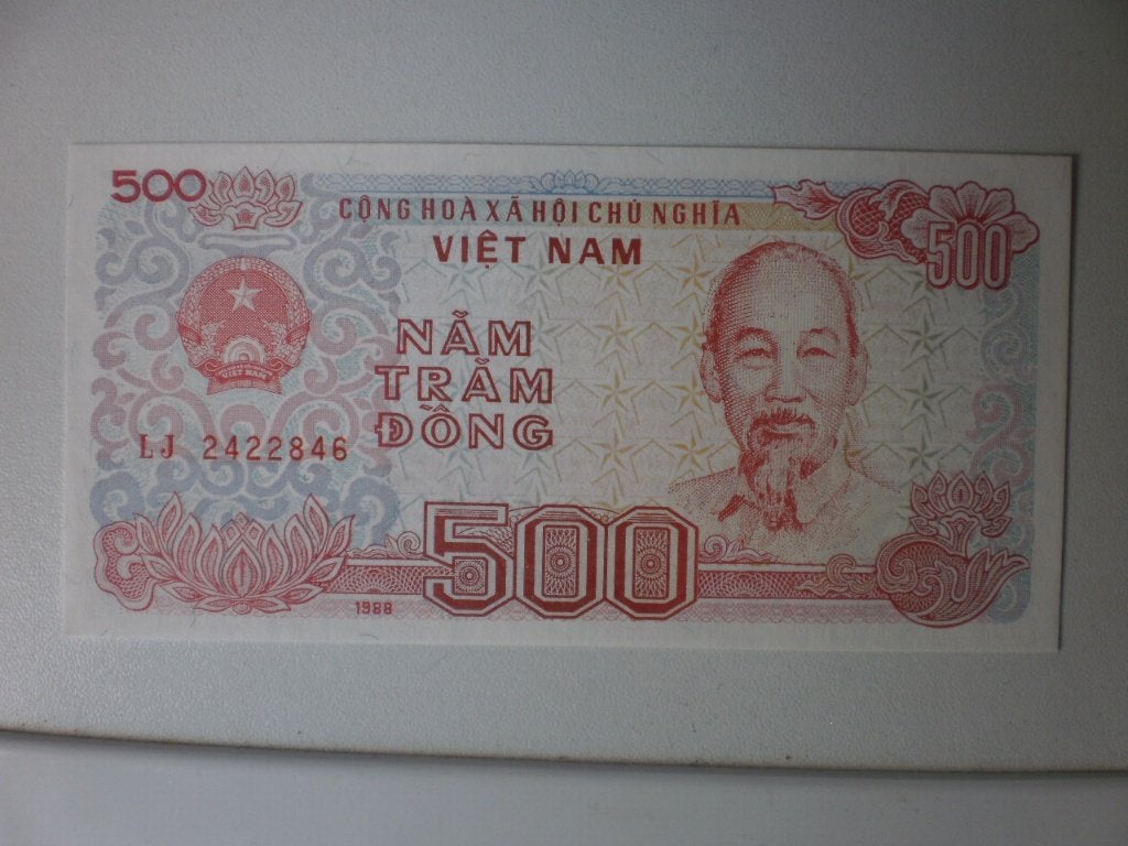 Vietnam - 500 Dong- Bankbiljet, Verzenden, Zuidoost-Azië, Los biljet
