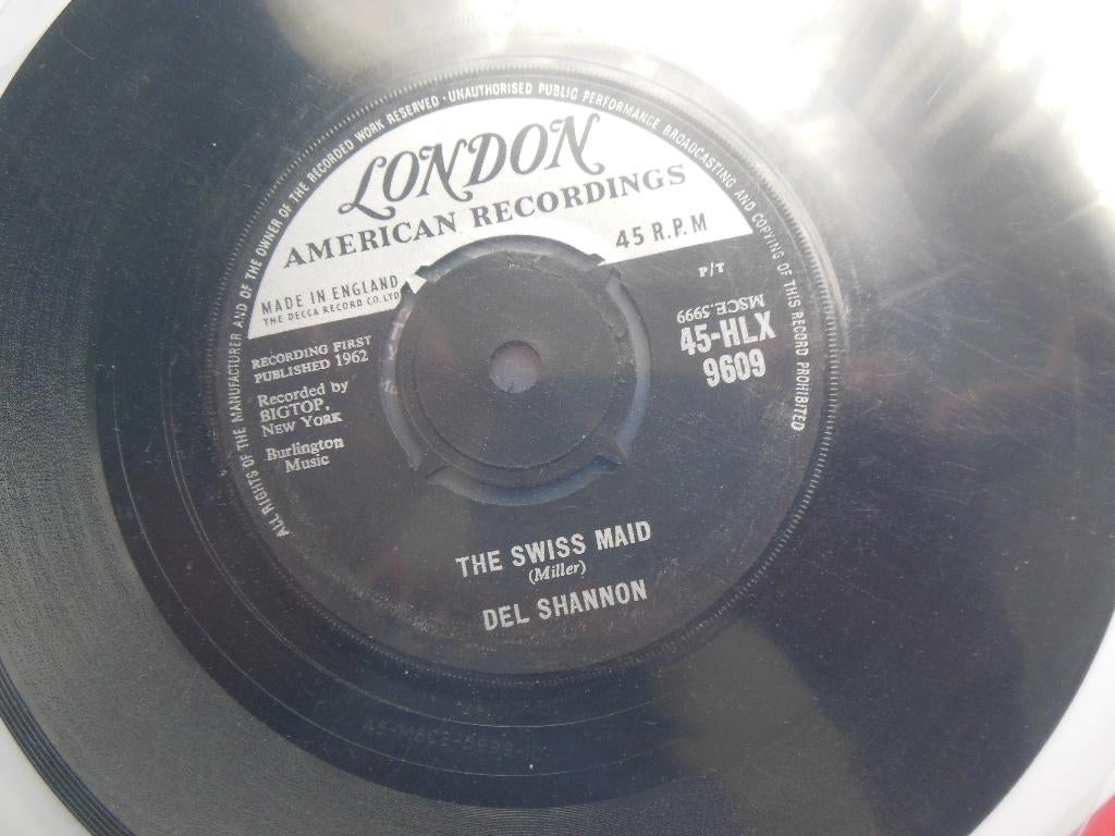 single del shannon rockabilly swiss maid 45rpm jukebox 7inch, Cd's en Dvd's, Vinyl Singles, Gebruikt, 7 inch, Single, Ophalen of Verzenden