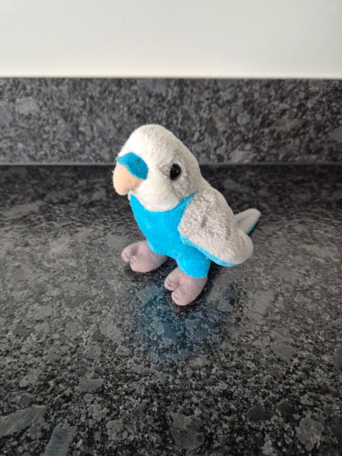 Knuffel Parkietje blauw/ grijzig, Ophalen of Verzenden, Overige typen