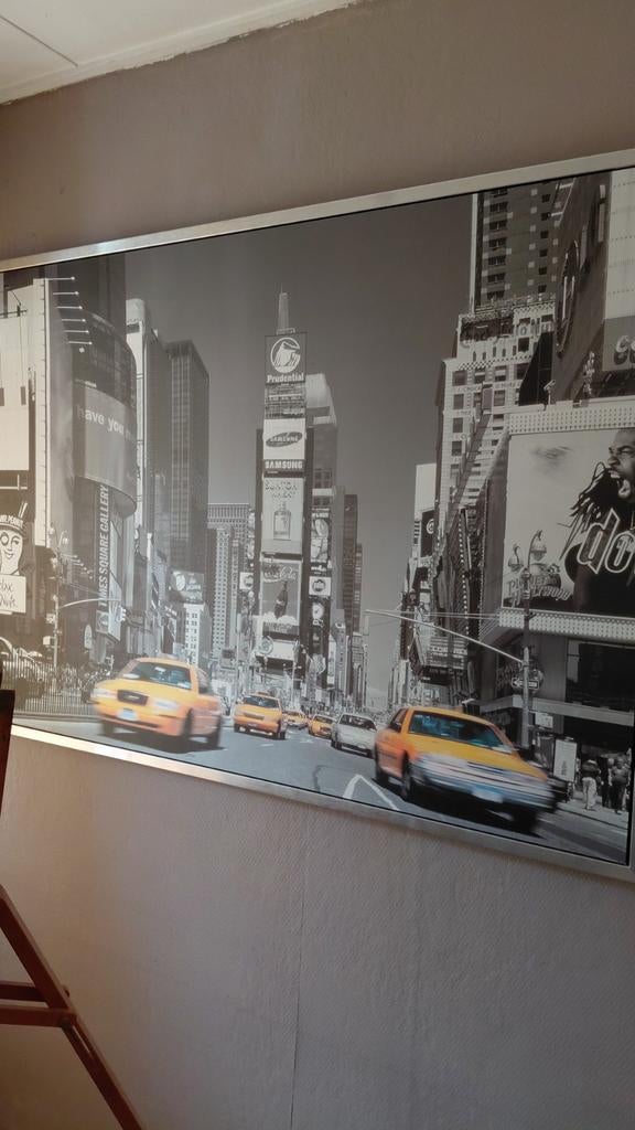Foto New York taxi's,  Ikea., Huis en Inrichting, Ophalen, Zo goed als nieuw, Minder dan 50 cm