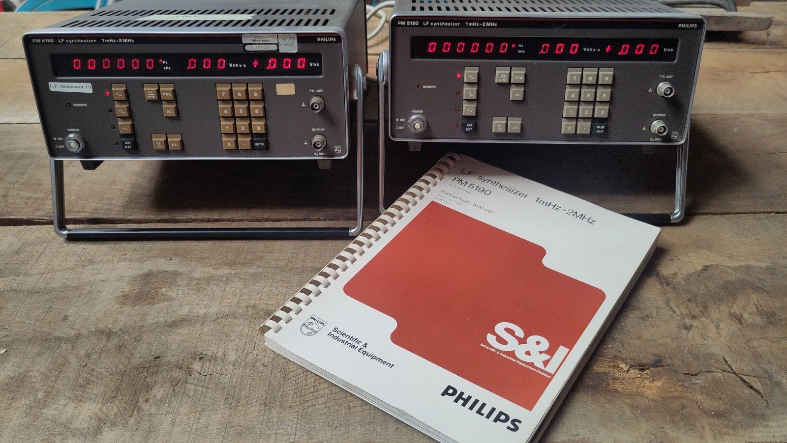2 stuks philips PM5190 LF synthesizer, Ophalen of Verzenden, Gebruikt