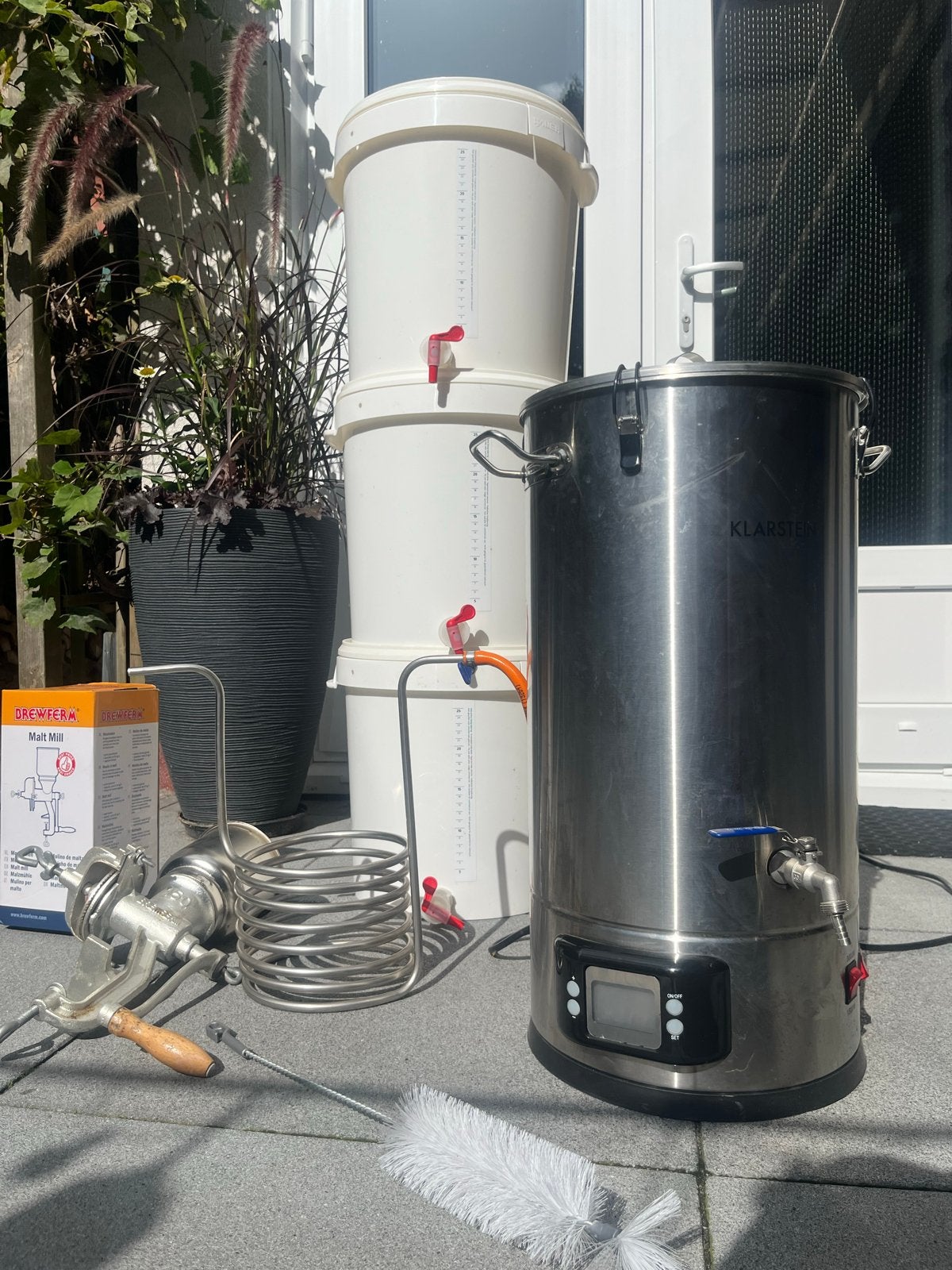 Brouwinstallatie voor thuisbrouwen - Complete set (30 liter), Hobby en Vrije tijd, Ophalen, Zo goed als nieuw