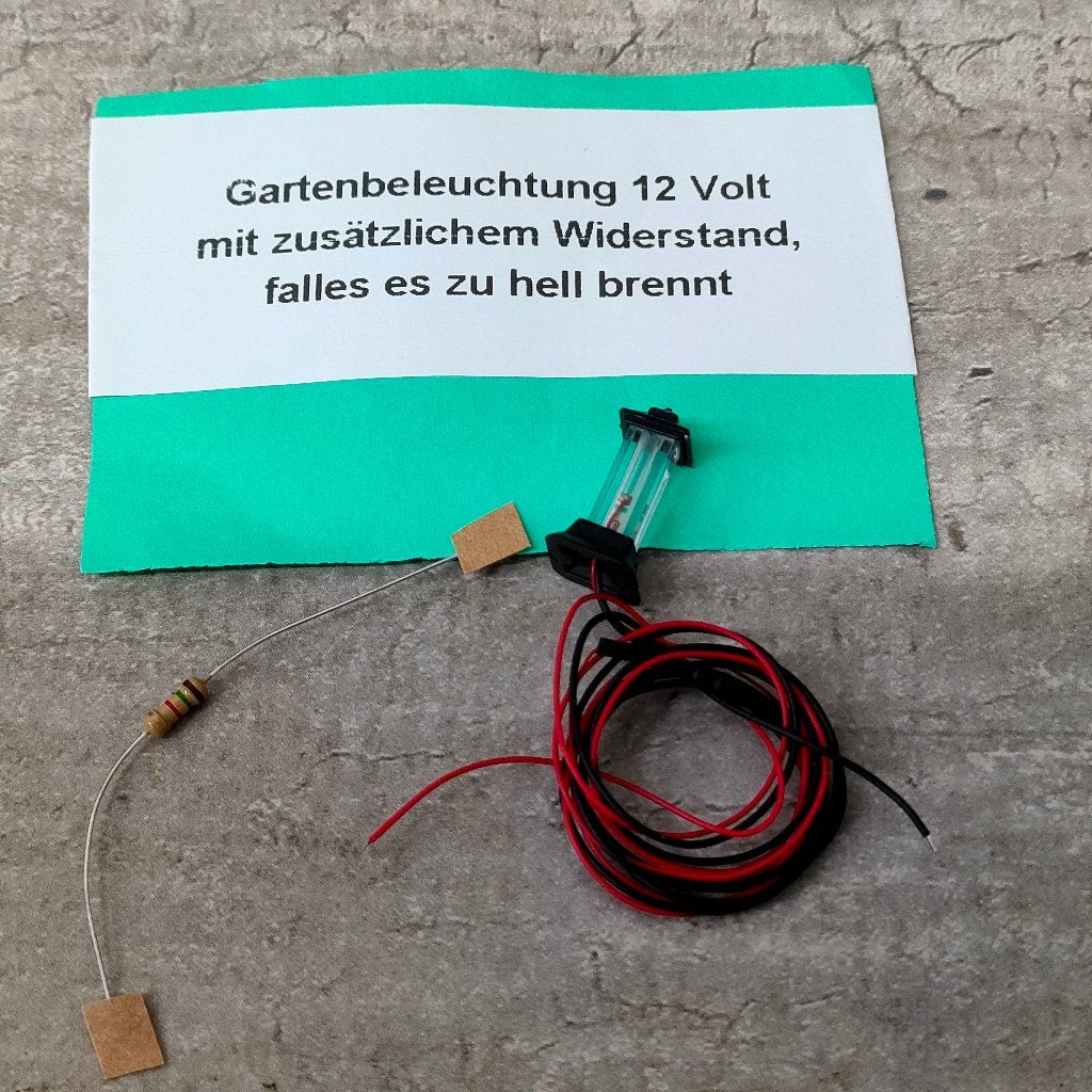 modeltrein E – 13 Tuin verlichting Groen, Overige merken, Transformator of Voeding, Gelijkstroom, Nieuw