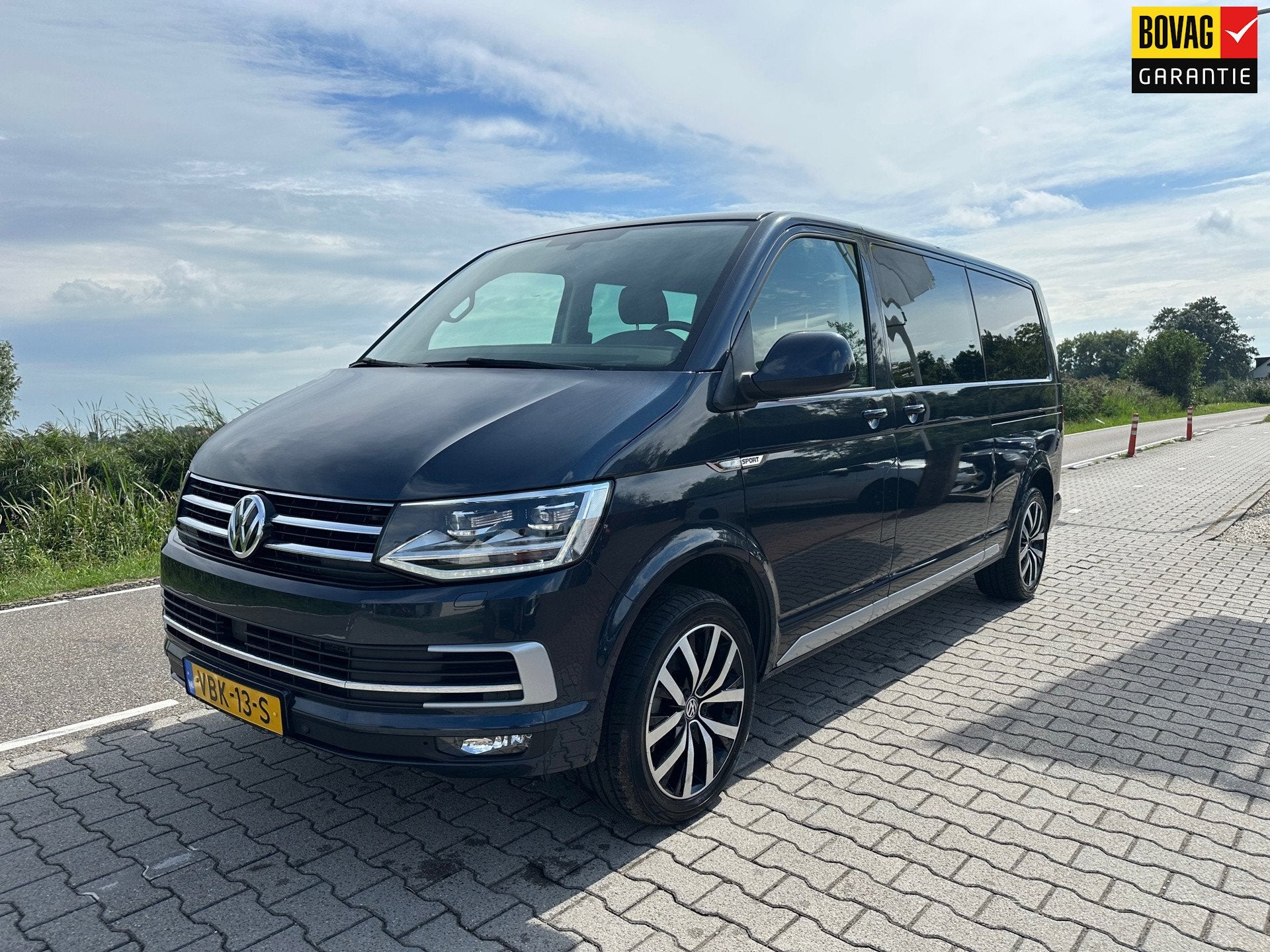 Volkswagen Transporter 2.0 TDI L2H1 DC Highline, 2x Schuifde, Auto's, Stof, Gebruikt, 4 cilinders, Origineel Nederlands