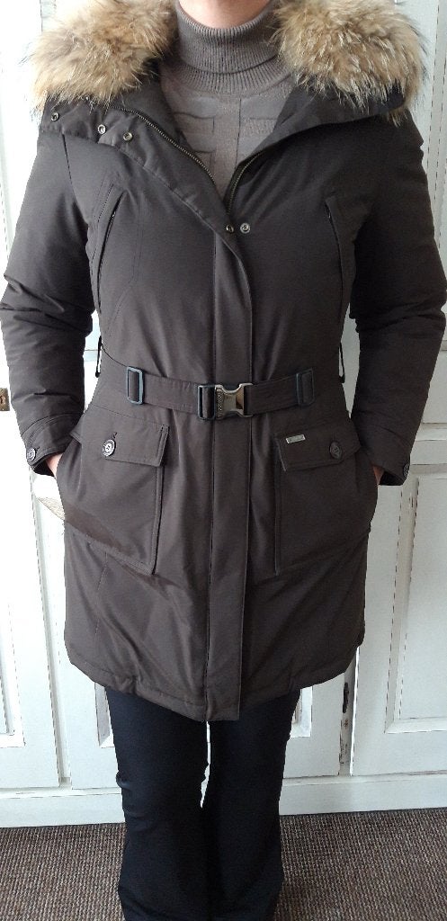 "Zeer Mooie Woolrich Parka" / Nieuwstaat!, Ophalen of Verzenden, Nieuw, Maat 42/44 (L), Bruin