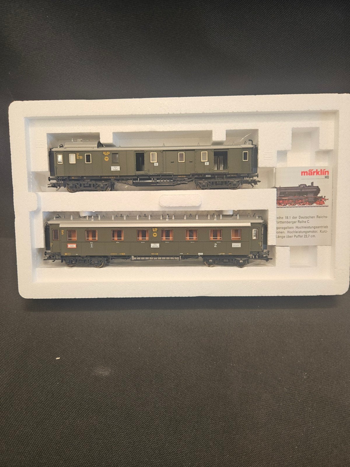 Märklin H0 Sneltreinwagen-Set "D 119" / Epoche II 42763, Z, Z, Gelijkstroom of Wisselstroom, Wagon