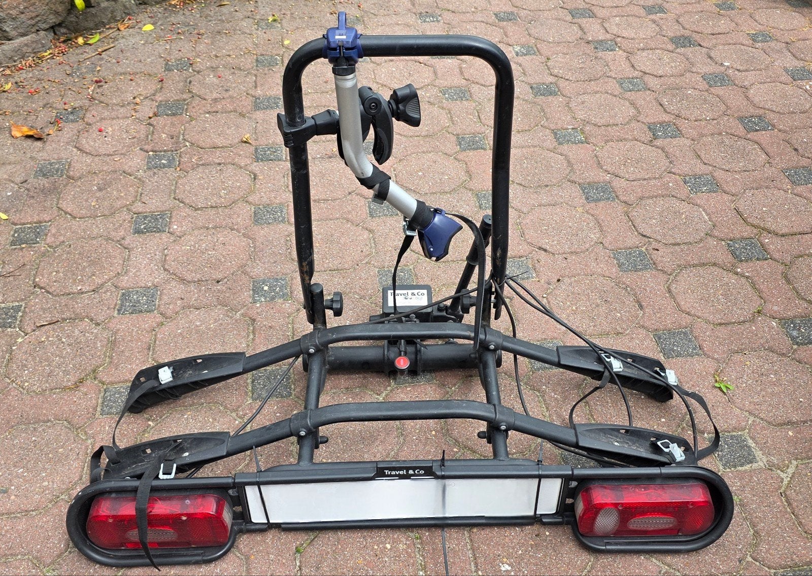 Kantelbare Fietsendrager voor 2 Fietsen - Travel & Co, Ophalen, Gebruikt, Trekhaakdrager