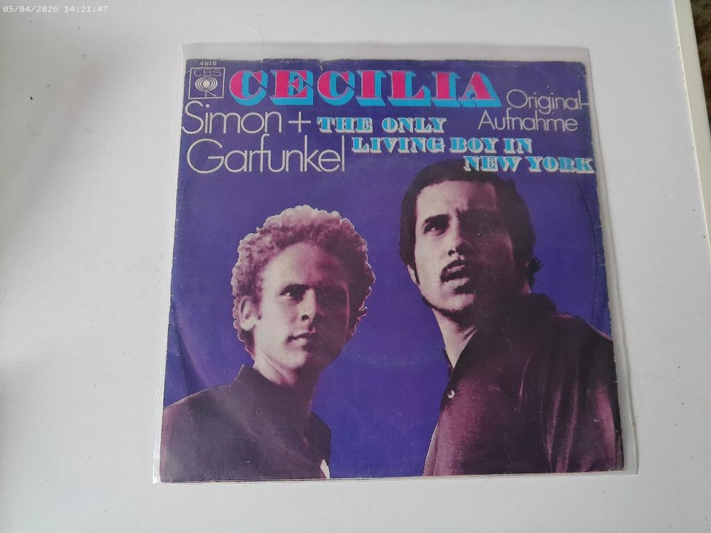 Simon & Garfunkel - Cecilia / The only living boy in NY, Gebruikt, 7 inch, Single, Ophalen of Verzenden