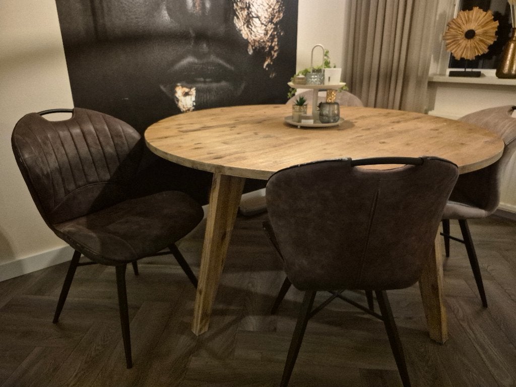 Eetkamer set, Ophalen, Gebruikt, Mango, 4 tot 6 stoelen
