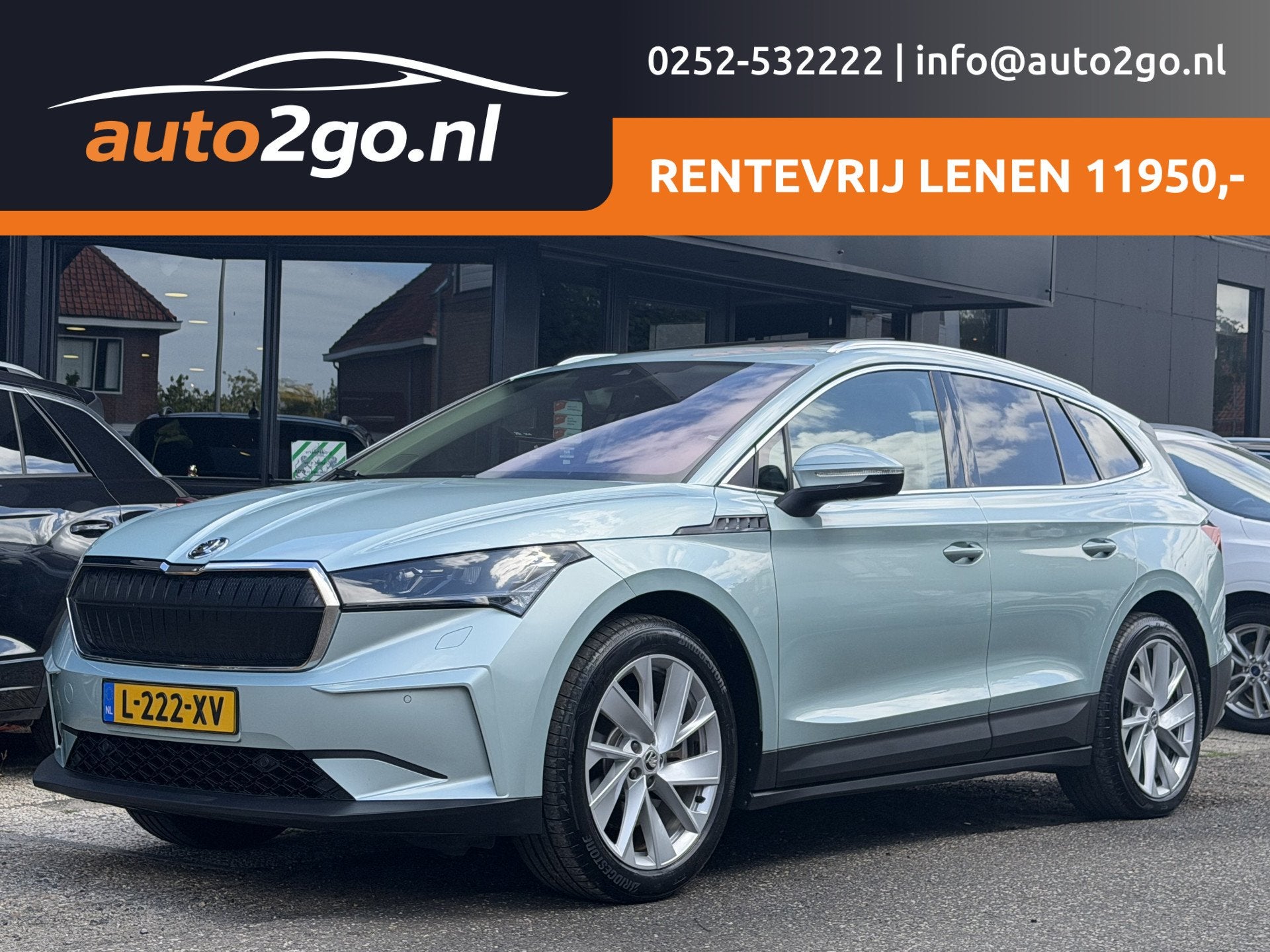 Skoda Enyaq iV 80 First Edition SOH 90% PANODAK VOL-LEDER DI, Auto's, Skoda, Dealer onderhouden, Achterwielaandrijving, Gebruikt