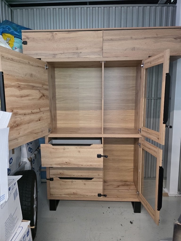 Dressoir/tv meubel, Huis en Inrichting, Ophalen, Eikenhout, Met lade(s), Zo goed als nieuw