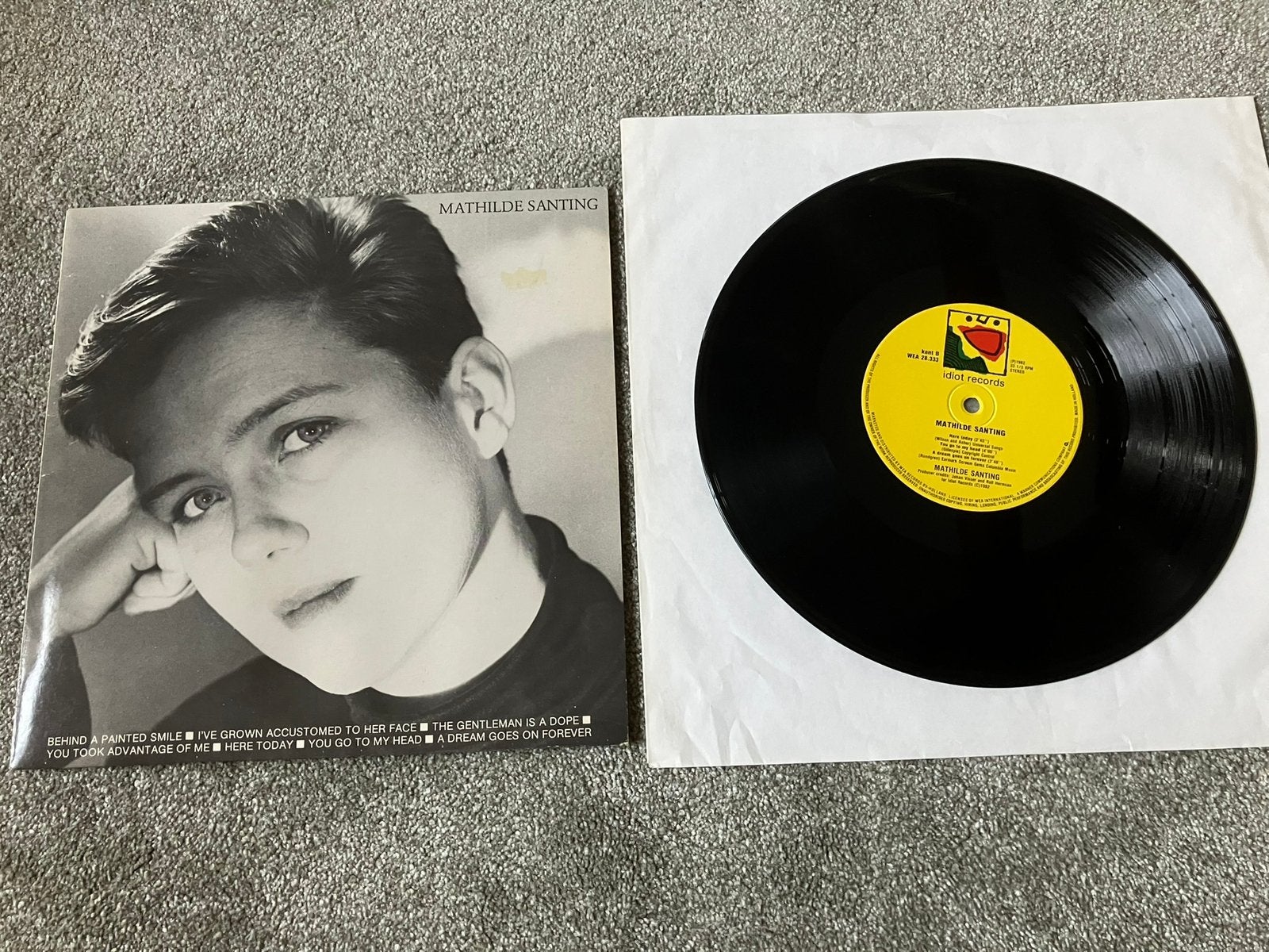 Mathilde Santing EP! Vinyl painted smile lp 10 inch, 10 inch, Pop, Ophalen of Verzenden, Zo goed als nieuw
