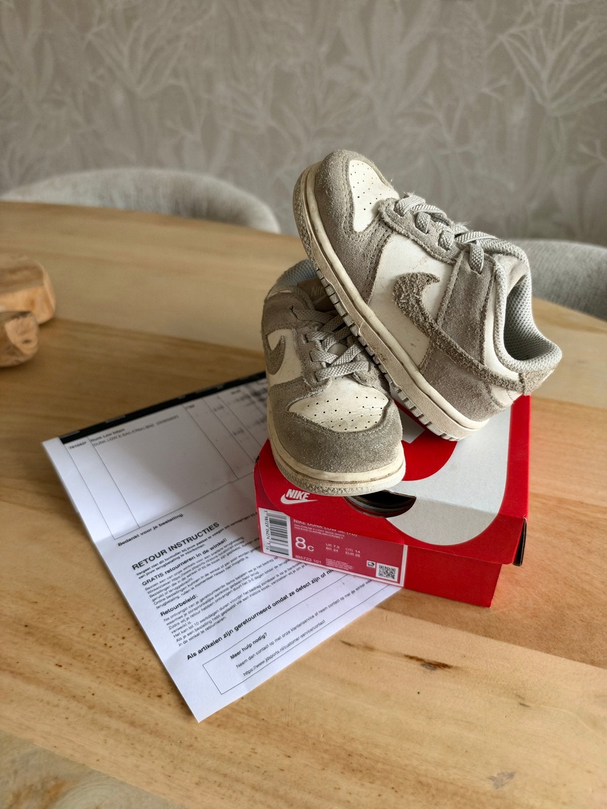 Nike Dunk Low infant sneakers maat 25, Gebruikt, Jongen of Meisje, Schoenen, Ophalen of Verzenden