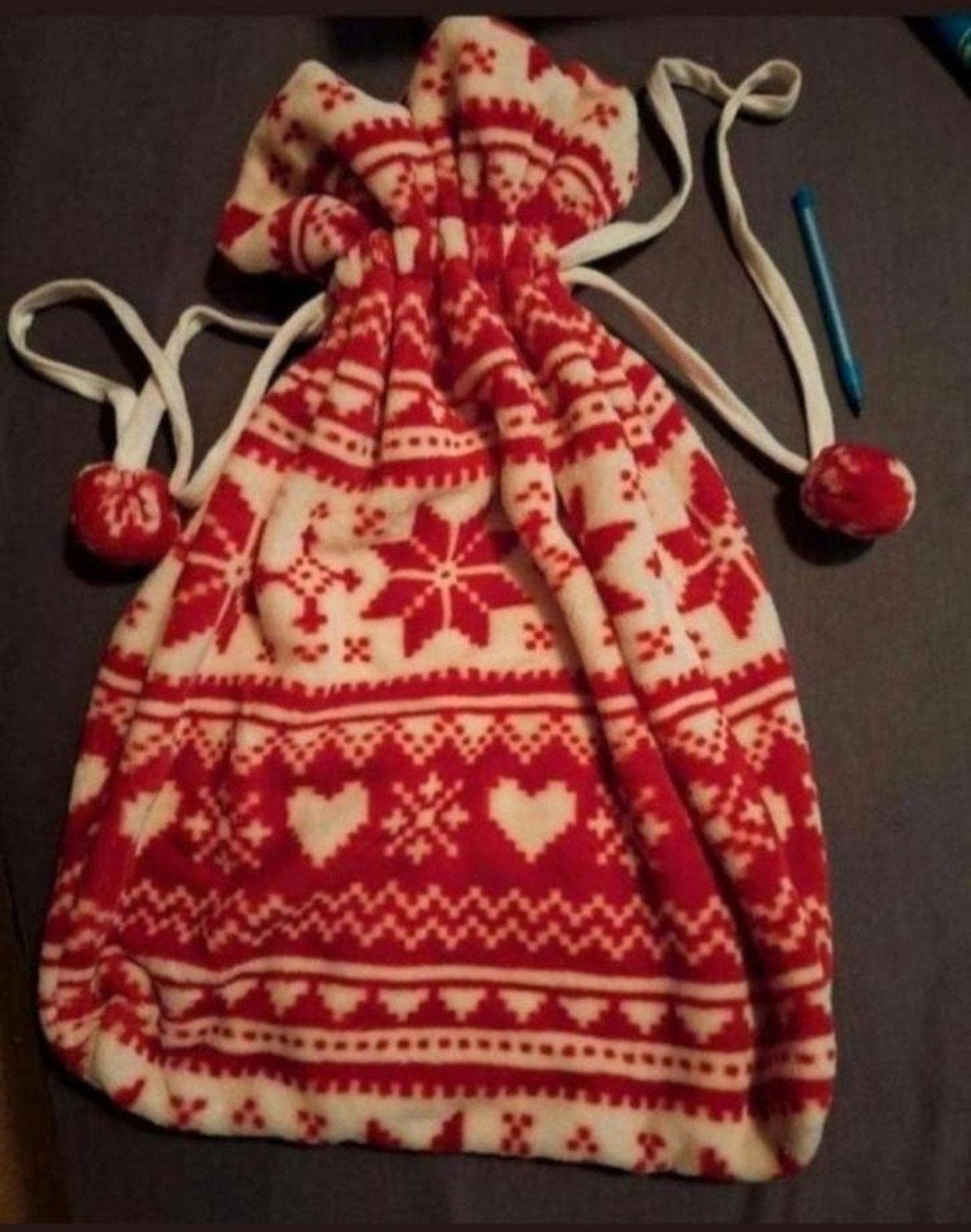 Rood witte zachte kerstzak. Nieuw, Diversen, Ophalen, Nieuw
