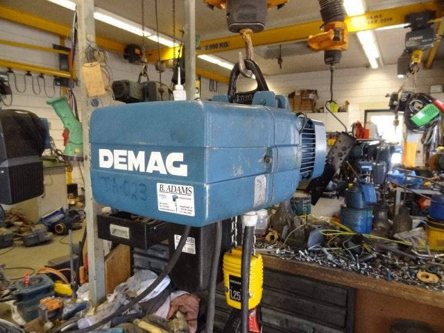 goedwerkende DEMAG ketting takel 1250 kg