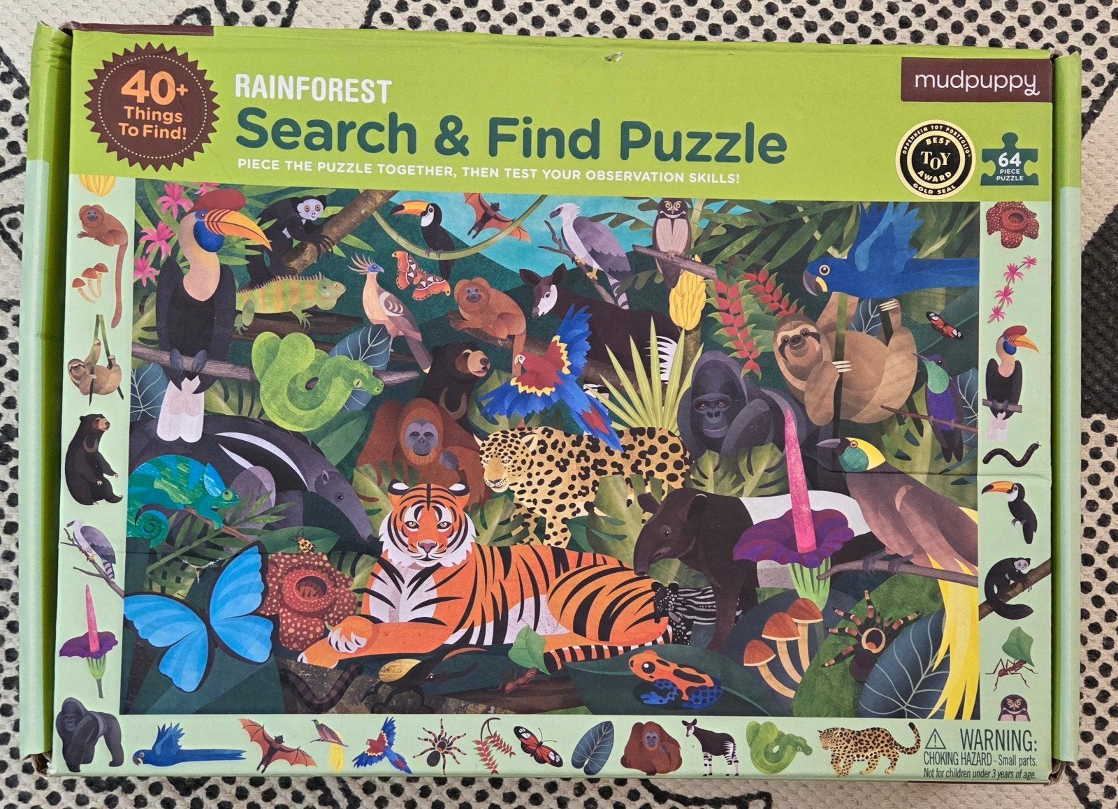 Puzzel mudpuppy, rainforest, Ophalen, Meer dan 50 stukjes, Zo goed als nieuw