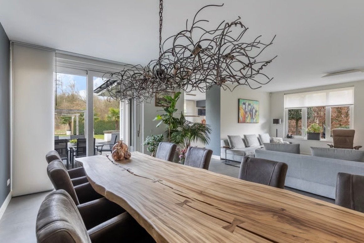 Moderne design kroonluchter, Huis en Inrichting, Lampen | Kroonluchters, Zo goed als nieuw, Metaal, E14 (klein), Ophalen
