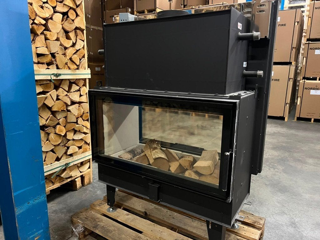 Nordic Fire Tunnel CV doorkijk Inbouwhaard (showroommodel), Houtkachel, Ophalen of Verzenden, Zo goed als nieuw, Inbouw
