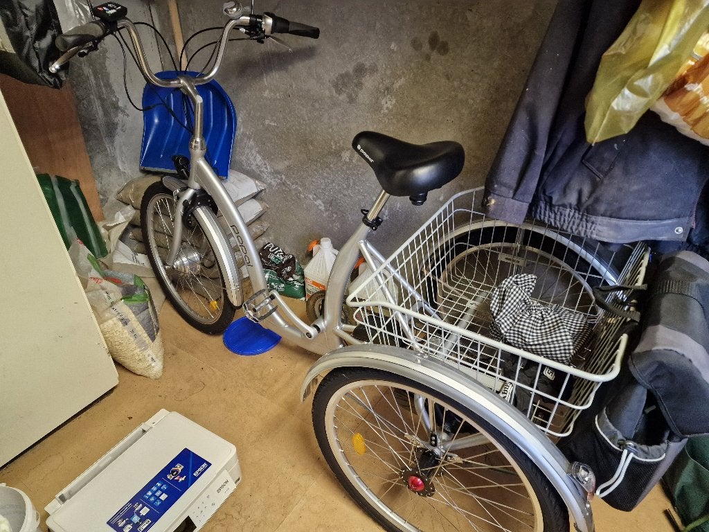 Popal electrische driewieler, Fietsen en Brommers, Ophalen, Gebruikt, Trommelrem, Popal
